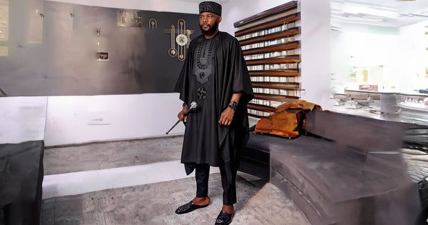 styling agbada for men